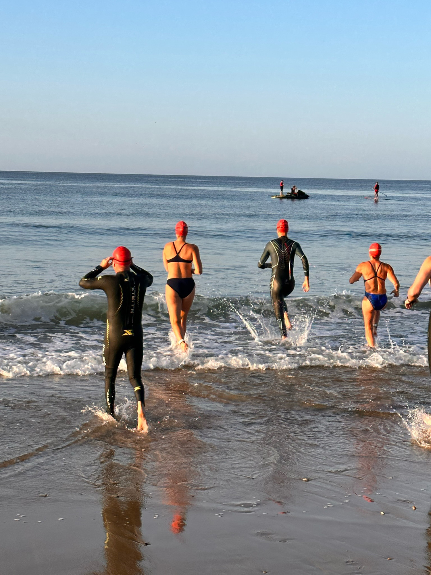 The Montauk Ocean Swim Challenge was held in-person for the first time since 2019 on Sunday morning.    COURTESY MONTAUK PLAYHOUSE FOUNDATION