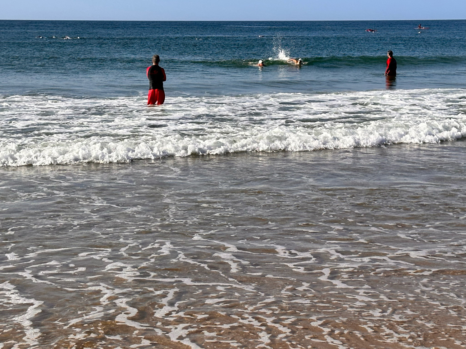 The Montauk Ocean Swim Challenge was held in-person for the first time since 2019 on Sunday morning.    COURTESY MONTAUK PLAYHOUSE FOUNDATION