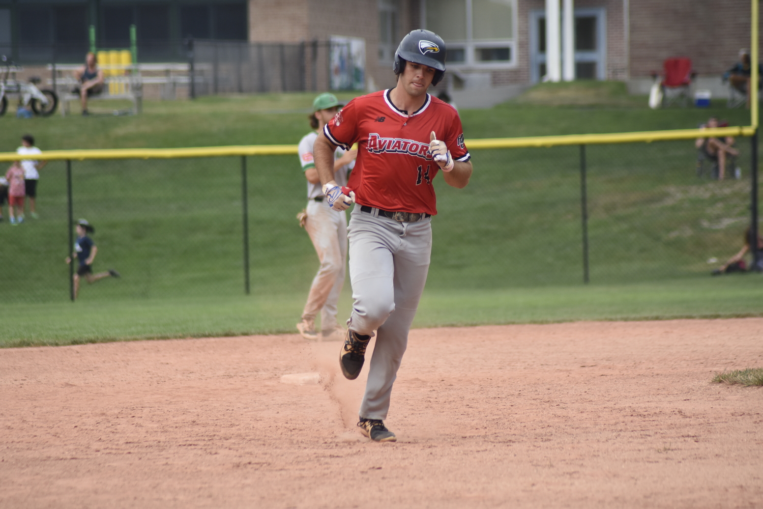 Jack Halloran has enjoyed the past two summers playing for his hometown Westhampton Aviators.     DREW BUDD