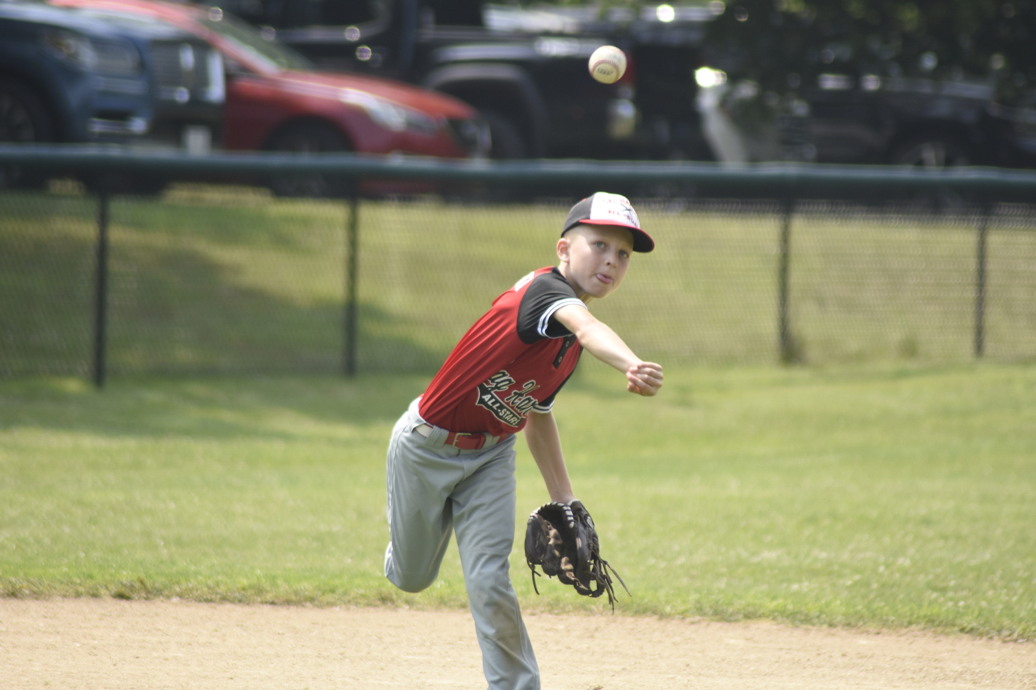 Frank Sokolowski throws to first after fielding a ground ball at shortstop.   DREW BUDD