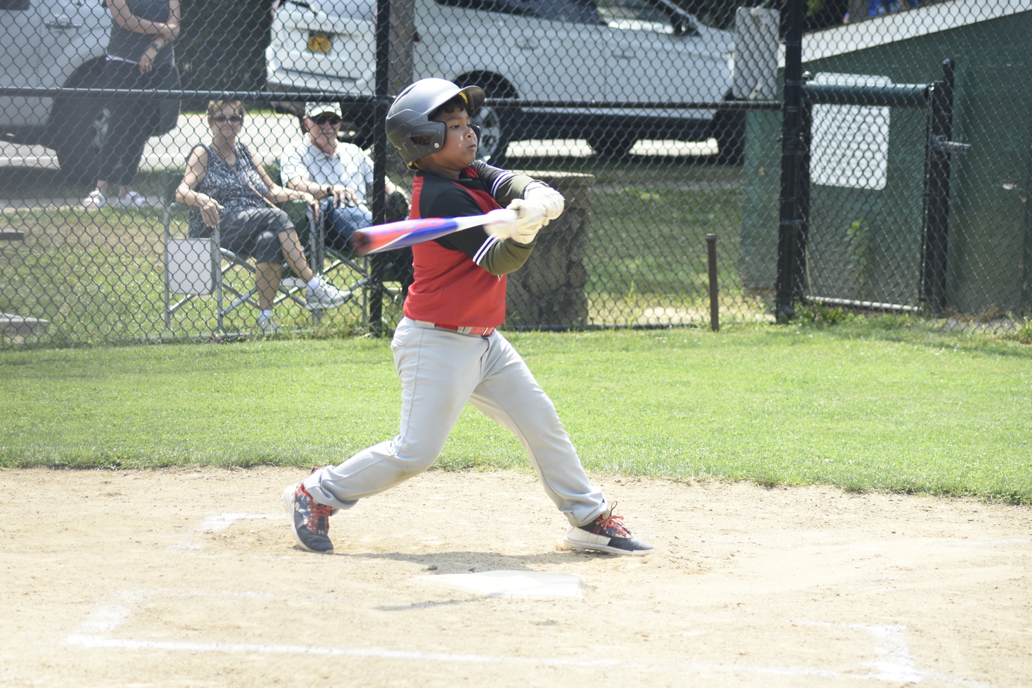 Brandon Yepez Cordova hits a ground ball to first base that brings in a runner from third for a run.   DREW BUDD