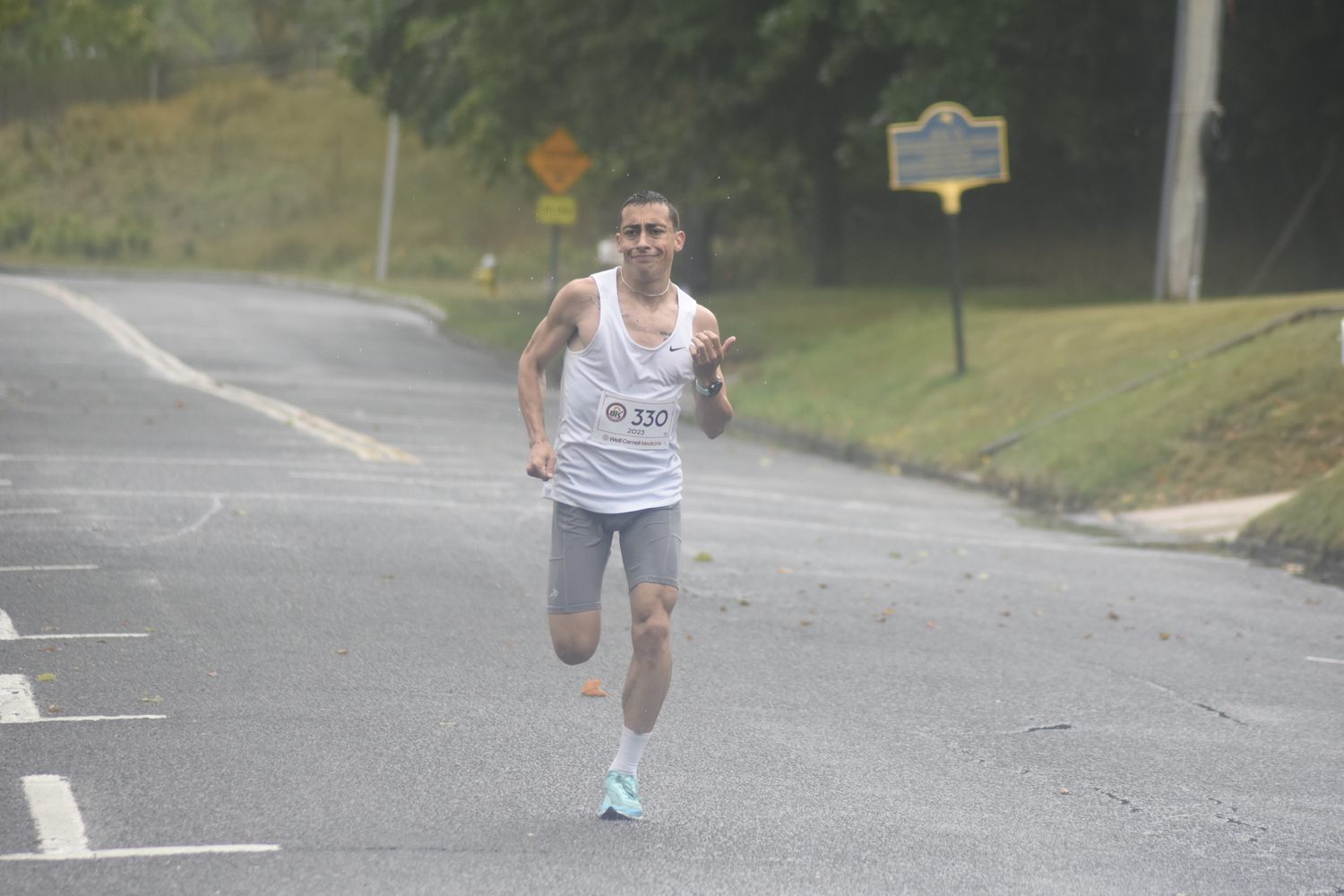 John Loeffel won the 32nd annual Firecracker 8K on Sunday morning.   DREW BUDD