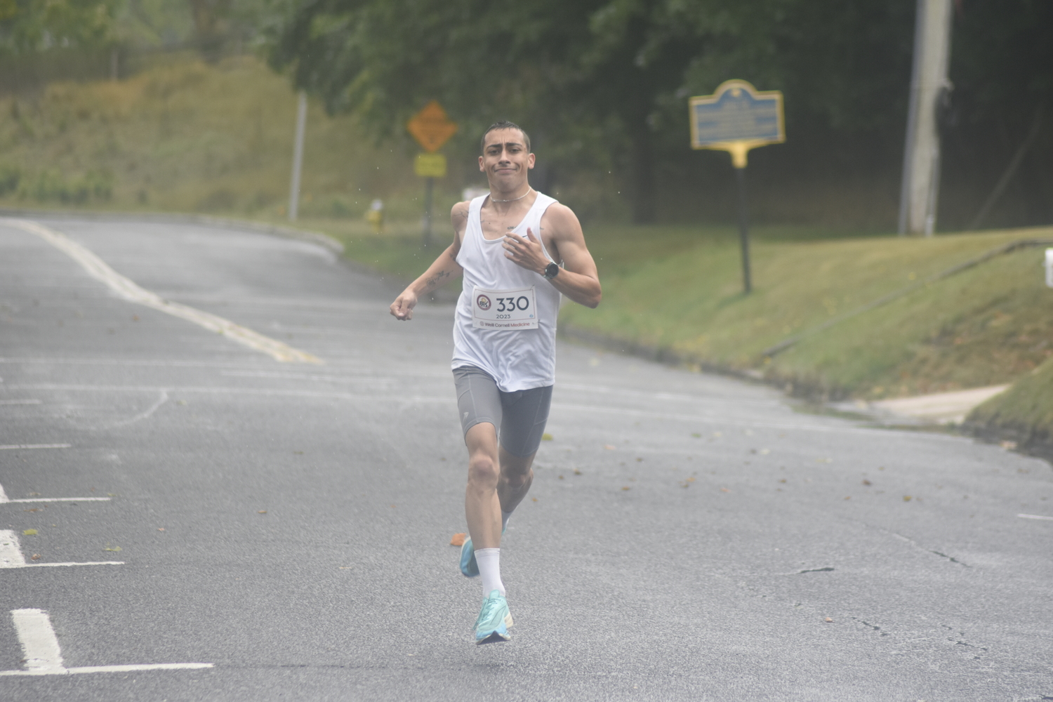 John Loeffel won the 32nd annual Firecracker 8K on Sunday morning.   DREW BUDD