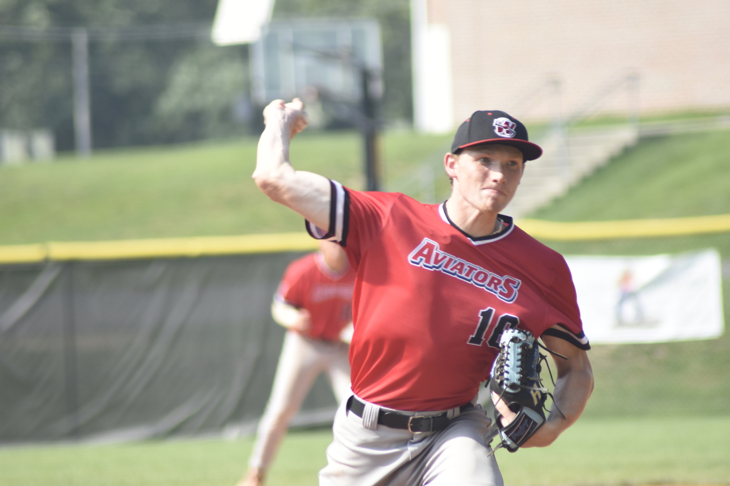 Eastport-South Manor graduate Jake DesLauriers (Hofstra) gave up one earned run in Thursday's game three to earn the win.  DREW BUDD