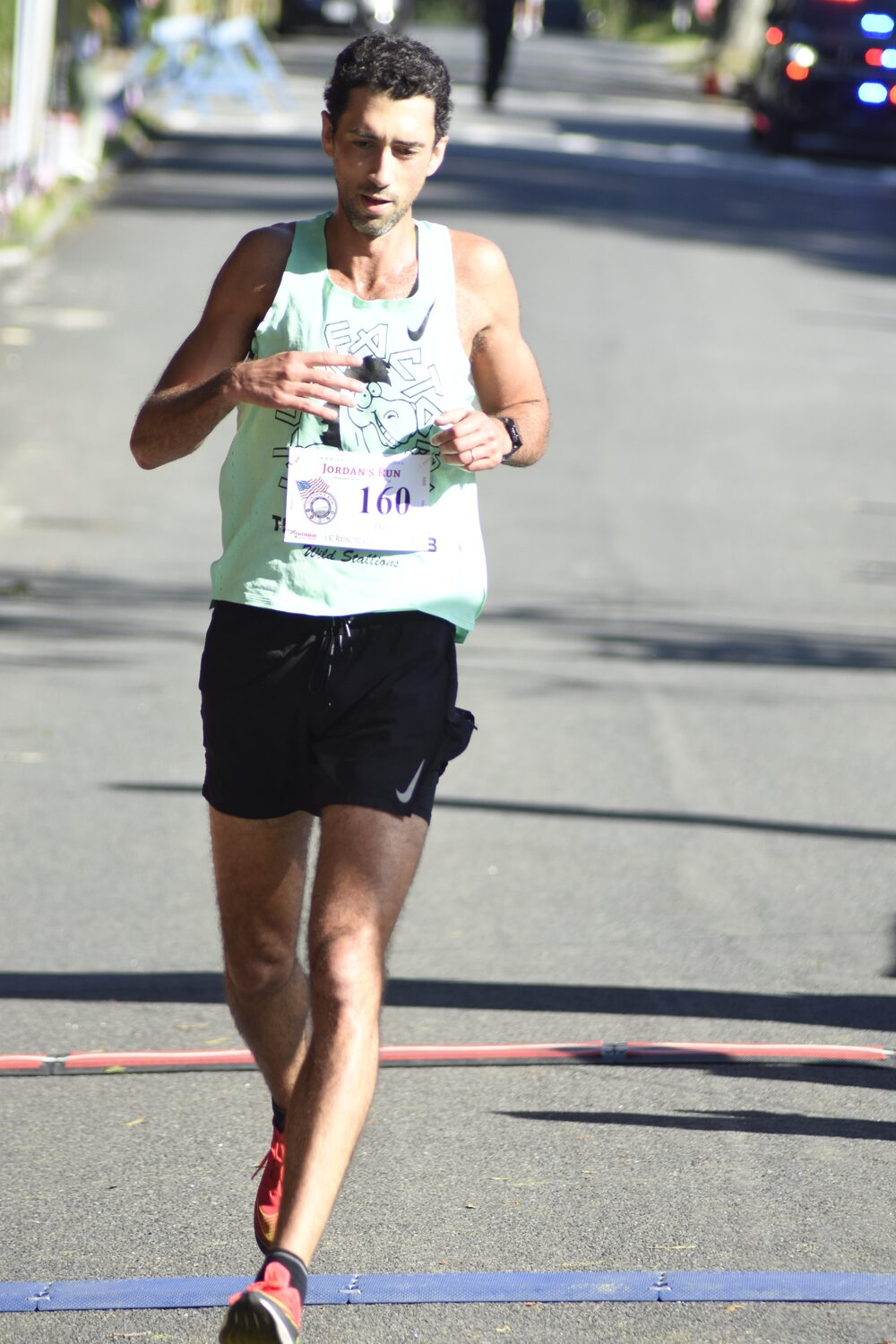 Ben Fleischman, 35, of New York City, finished fourth overall.  DREW BUDD