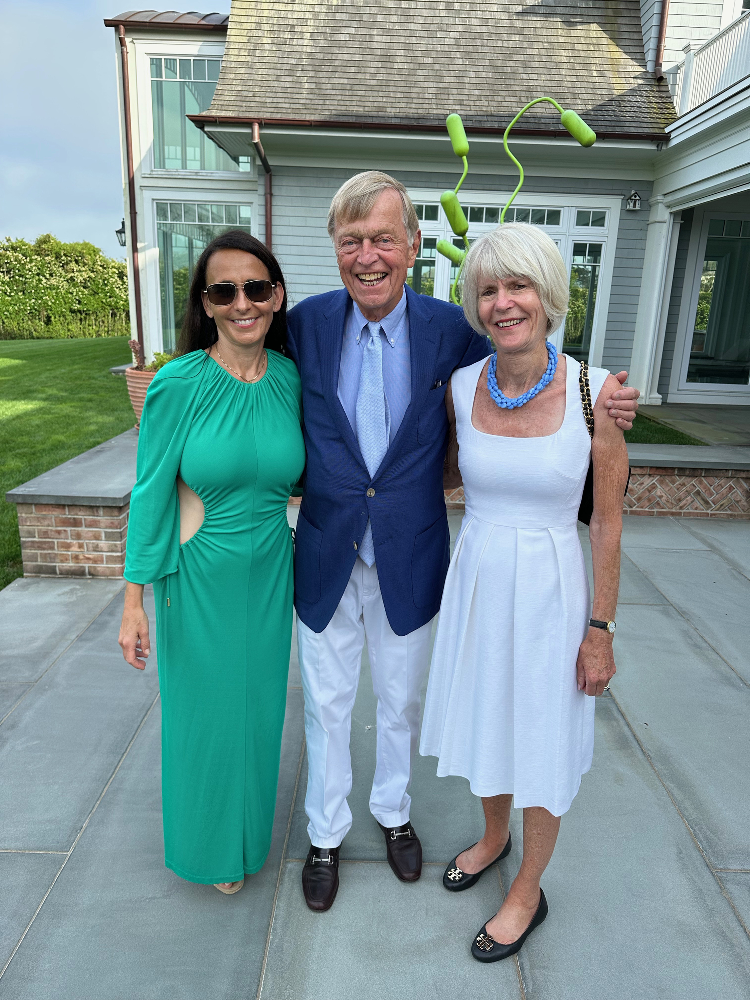 Mirella Cameran-Reilly with Henry and Barbara Gooss at the Kick-off party for the Hospital Summer Gala. GREG D'ELIA