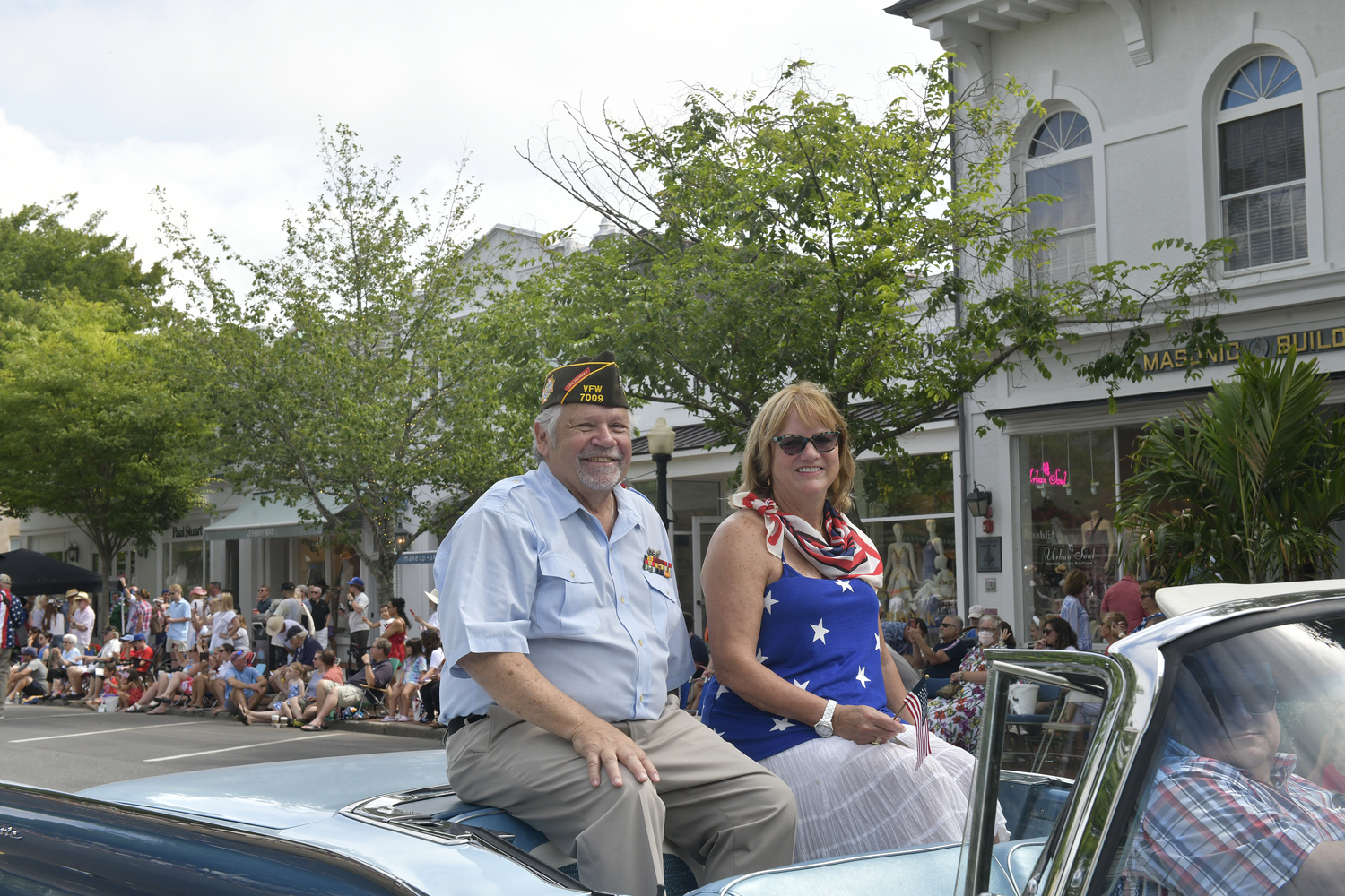 Parade Grand Marshal Dennis Schmidt.