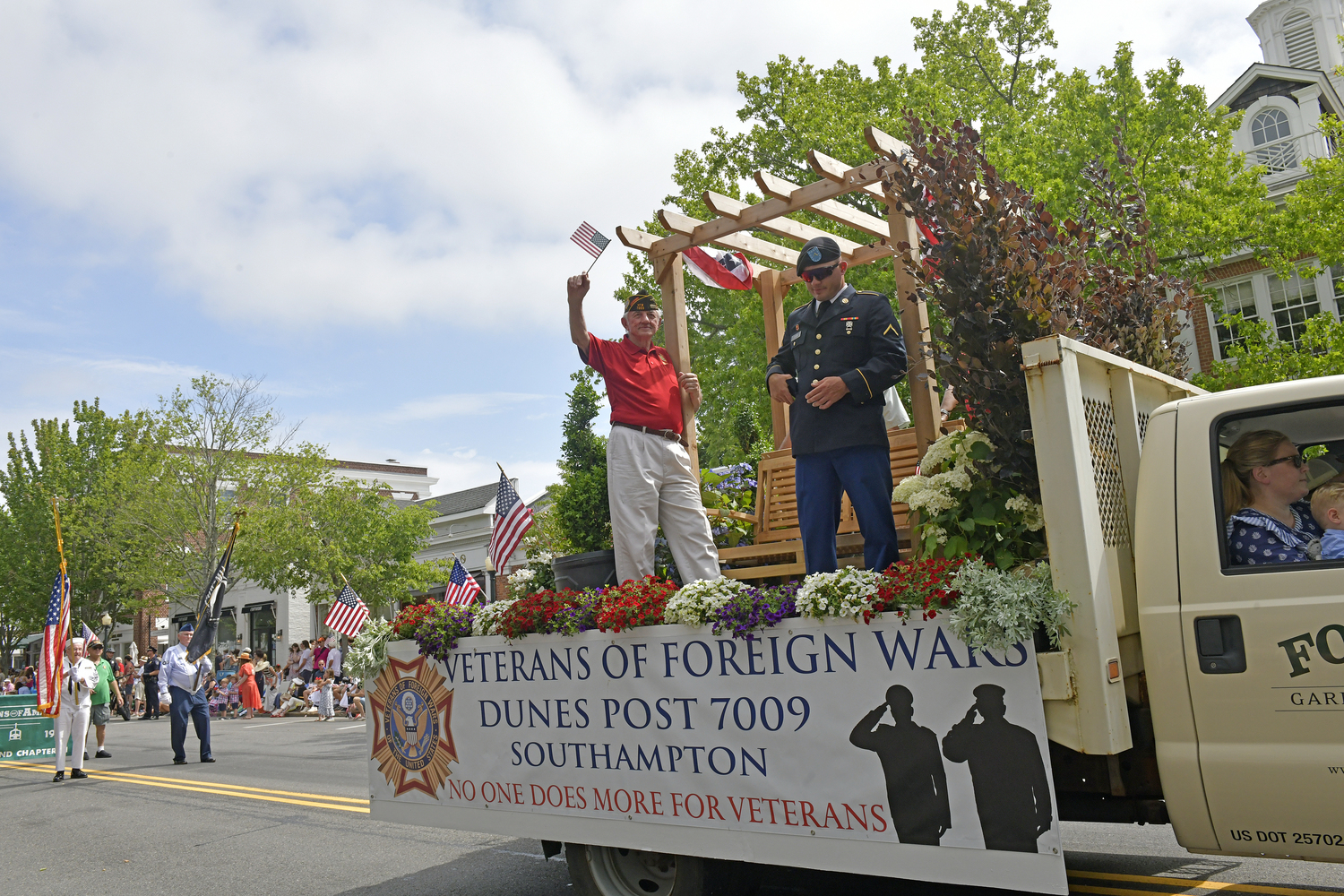 Robert Grisnik during the parade.