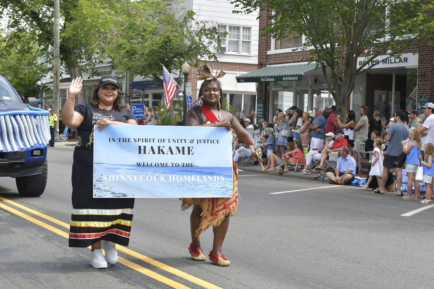 Members of the Shinnecock Nation during the parade.