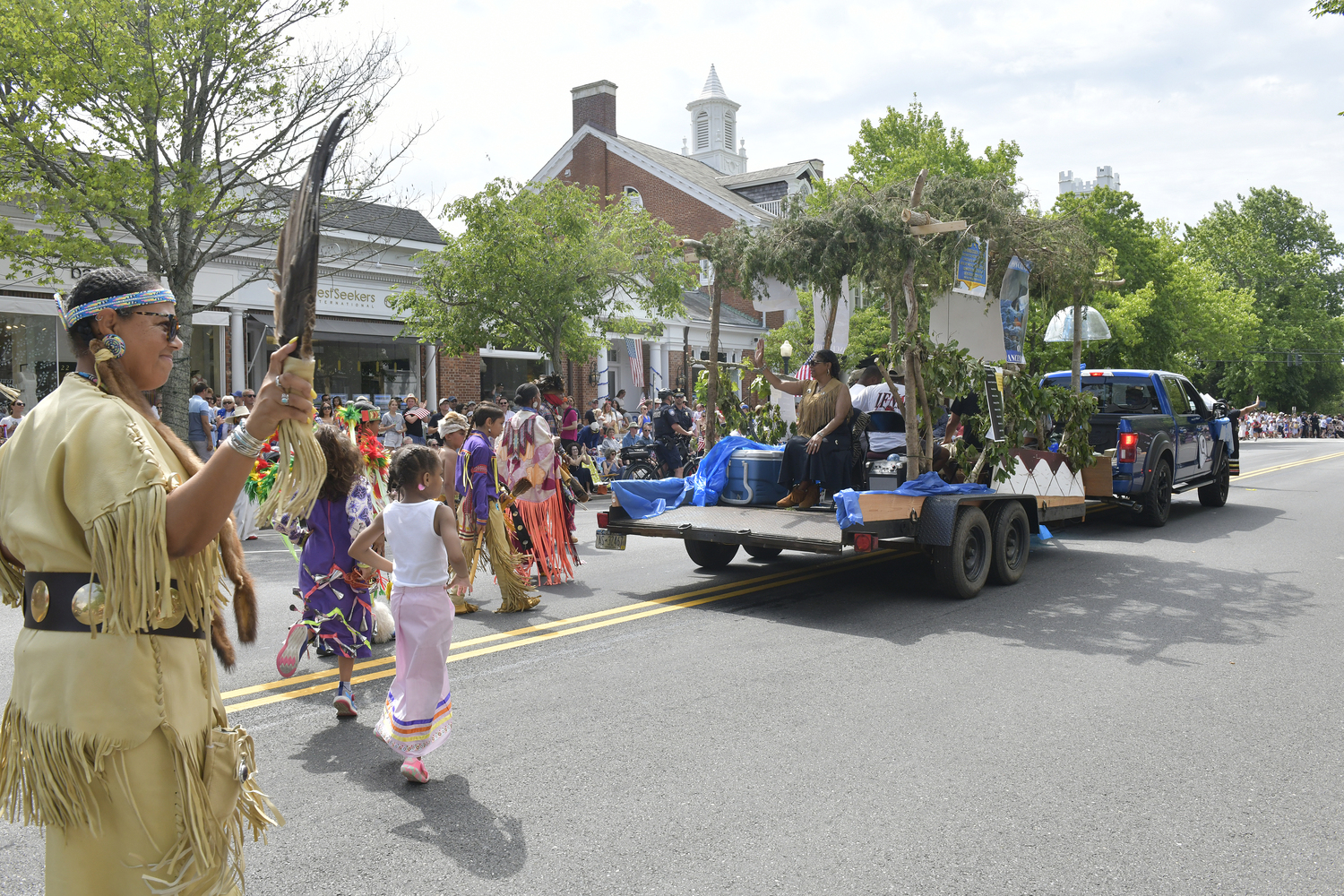 Members of the Shinnecock Nation during the parade.