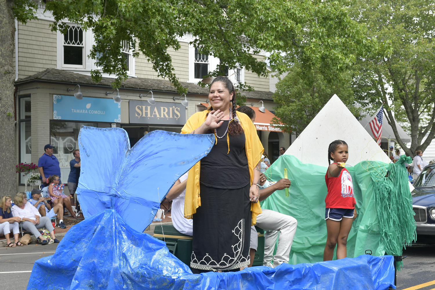 Members of the Shinnecock Nation during the parade.