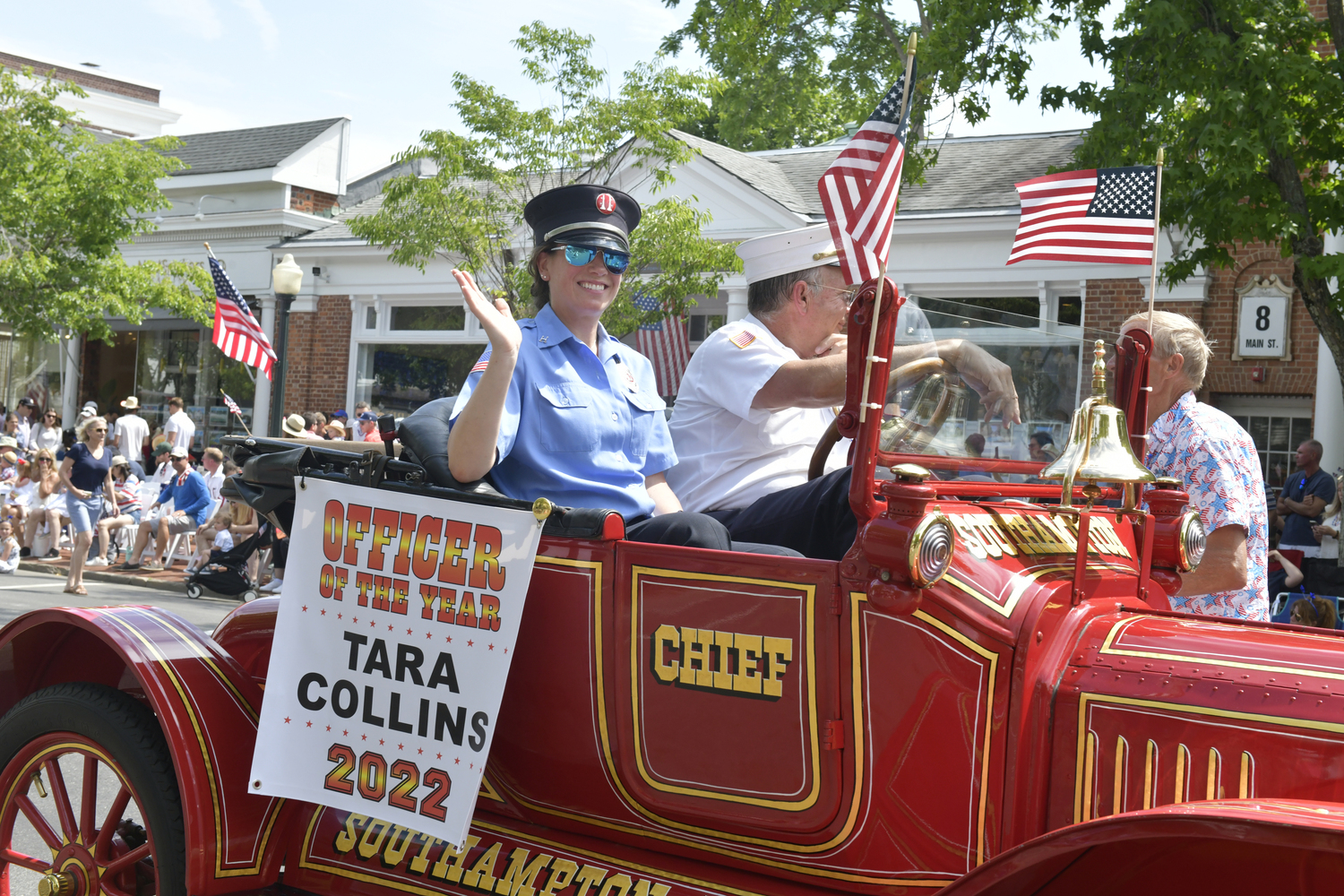 Southampton Fire Department 2022 Officer of the Year Tara Collins.