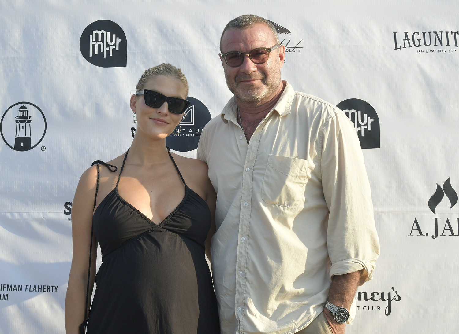 Taylor Neisen and Liev Schreiber.