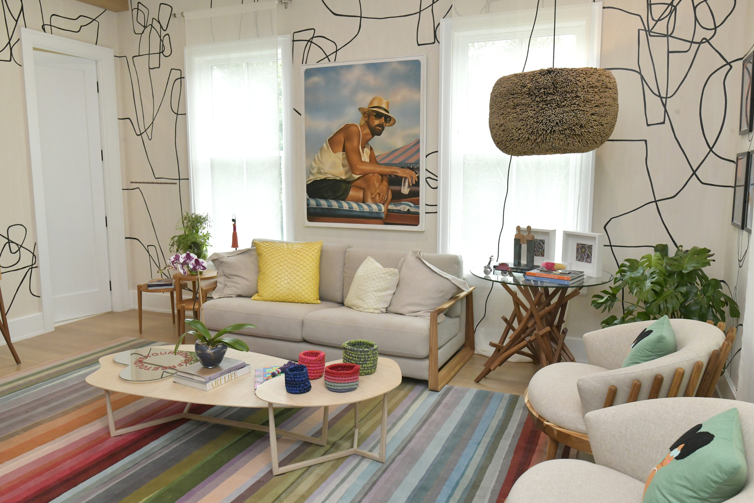 The small living room designed by Cristiana Mascarenhas.   DANA SHAW