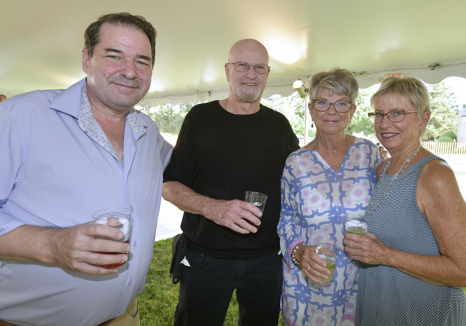 Michael Casper and Bill and Pam Culver with Mary Slodki.