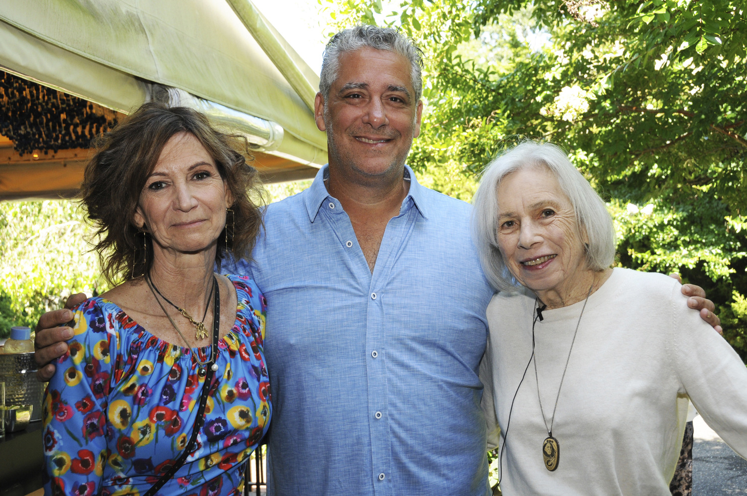 Toni Ross, Joe Realmuto, and food critic and writer Florence Fabricant at 