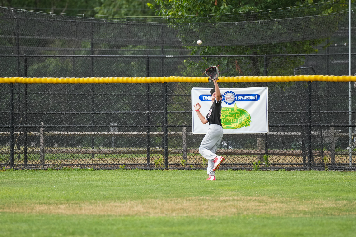 Rohan Keogh's catch in right field on a hard hit line drive kept the game scoreless for Riverhead early on. RON ESPOSITO