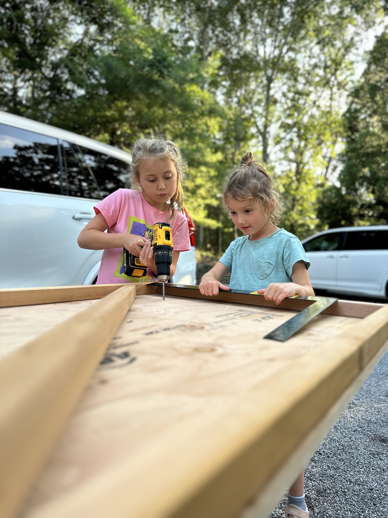 Sisters Fiona and Maeave Scissons, 8 and 6, have made more than $3,000 in three days selling fresh-squeezed lemonade in Sag Harbor. The money will go to Hamptons Community Outreach.