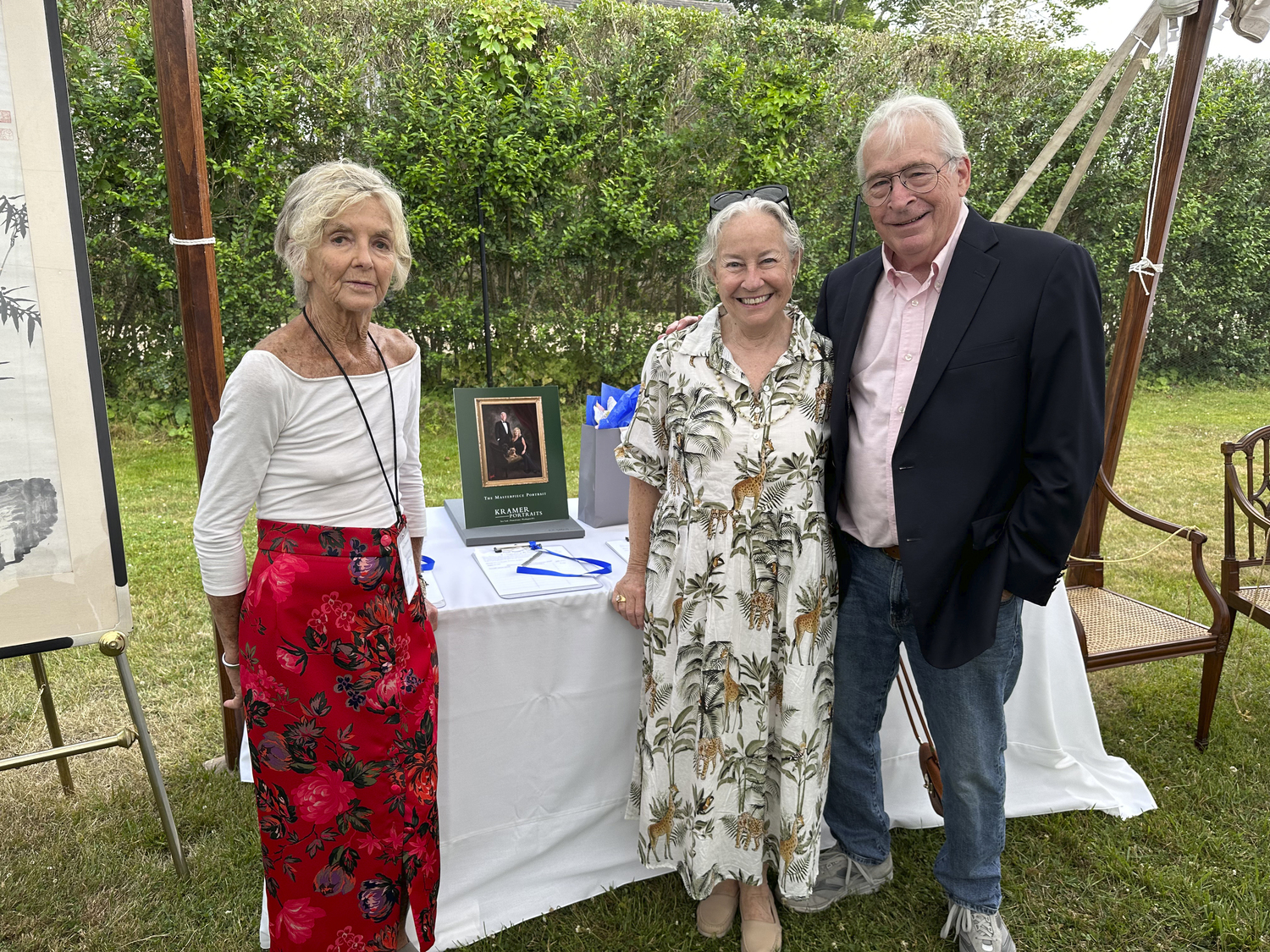 Mary Cummings with Dede and Terry Moan.