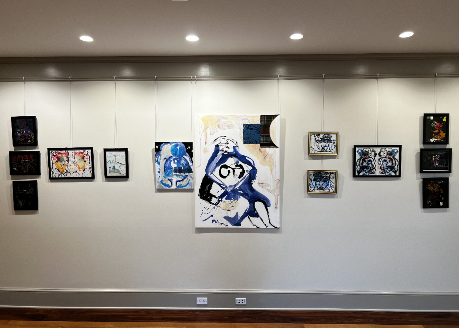 Installation view of Candace Hill Montgomery’s exhibition “Dothan in the Hamptons” at the Quogue Library. COURTESY QUOGUE LIBRARY
