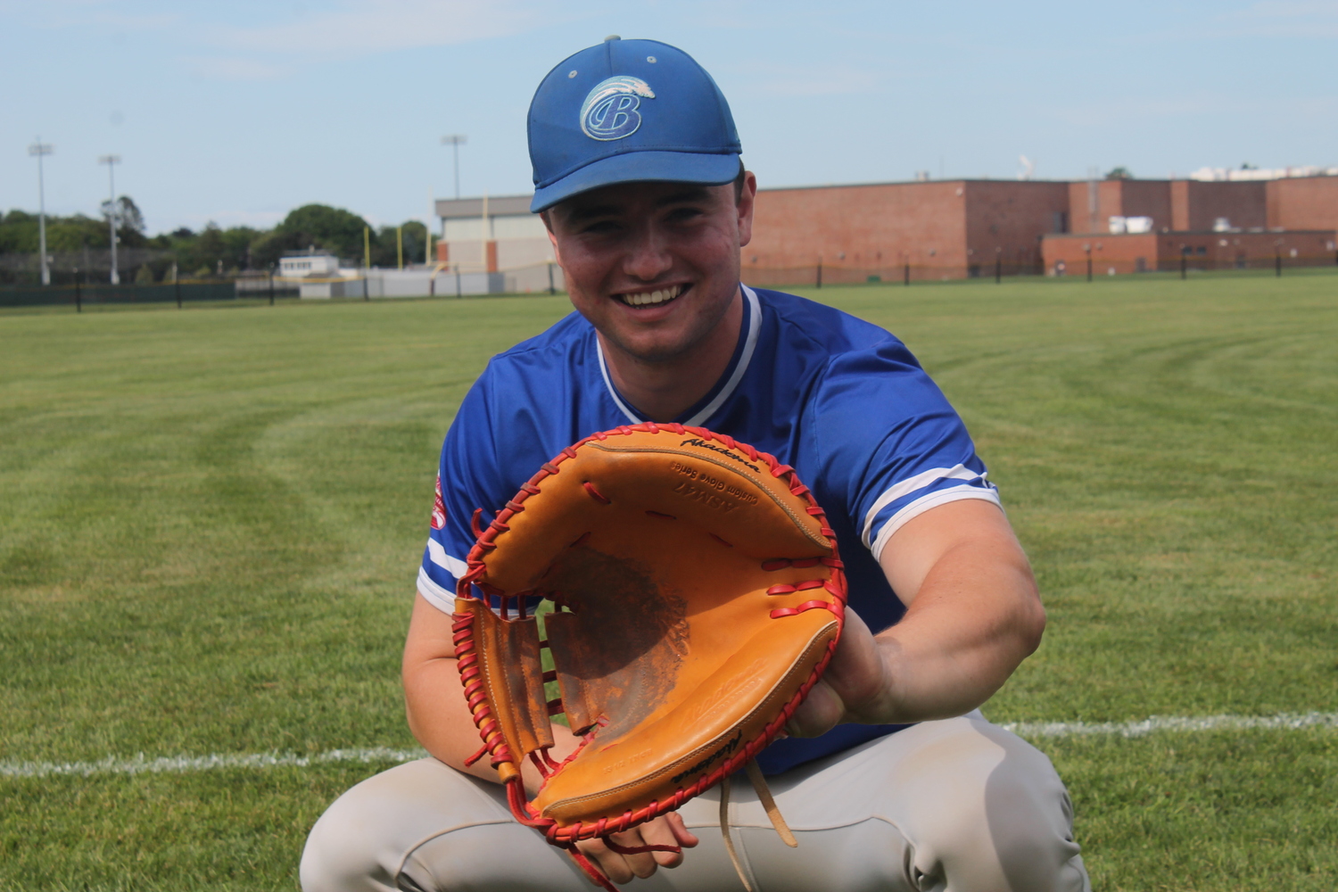 Southampton Breakers catcher Ty Gilligan (Dominican University) has been around baseball his entire life.    KRIS VINSKI