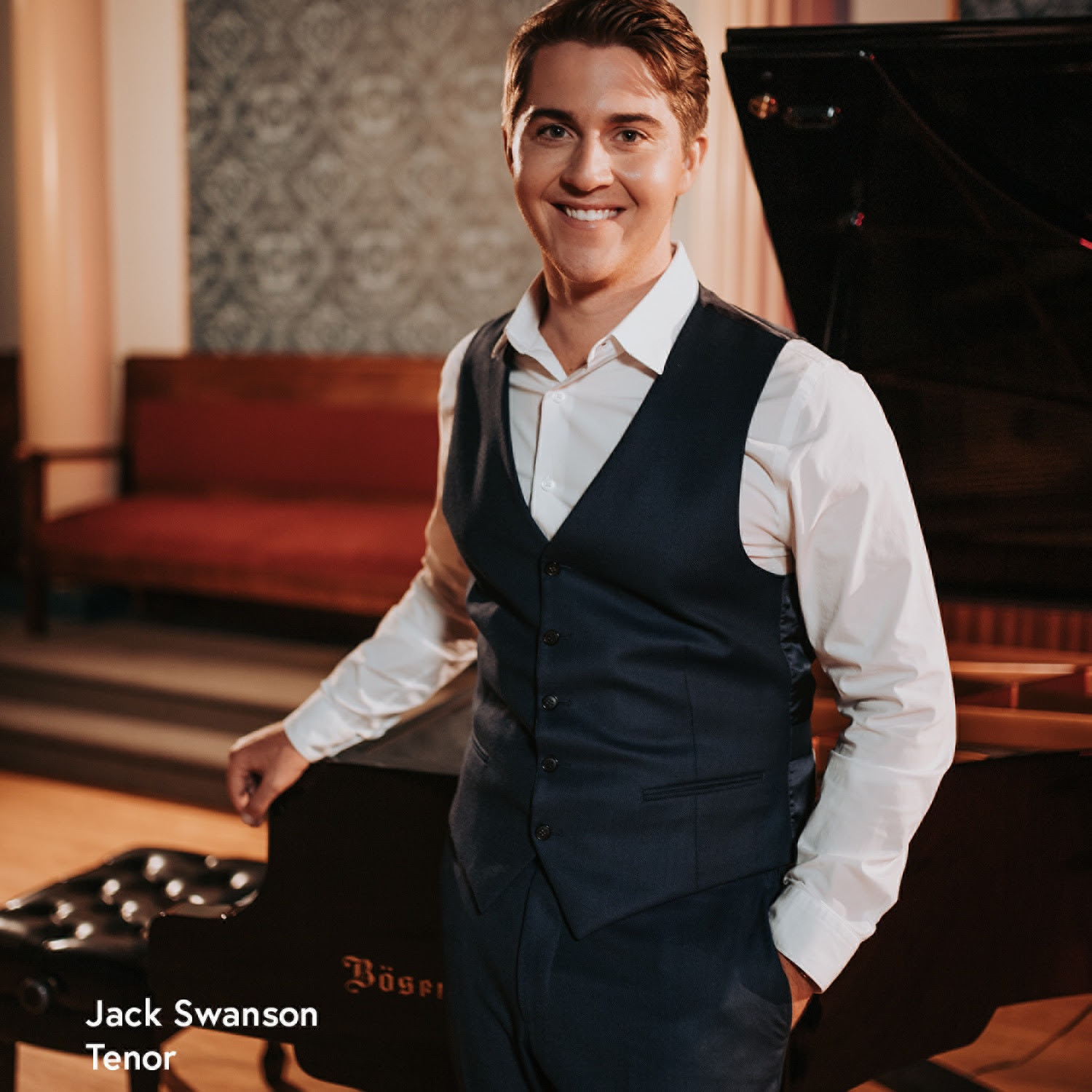 Jack Swanson, tenor opera singer. THE CHURCH