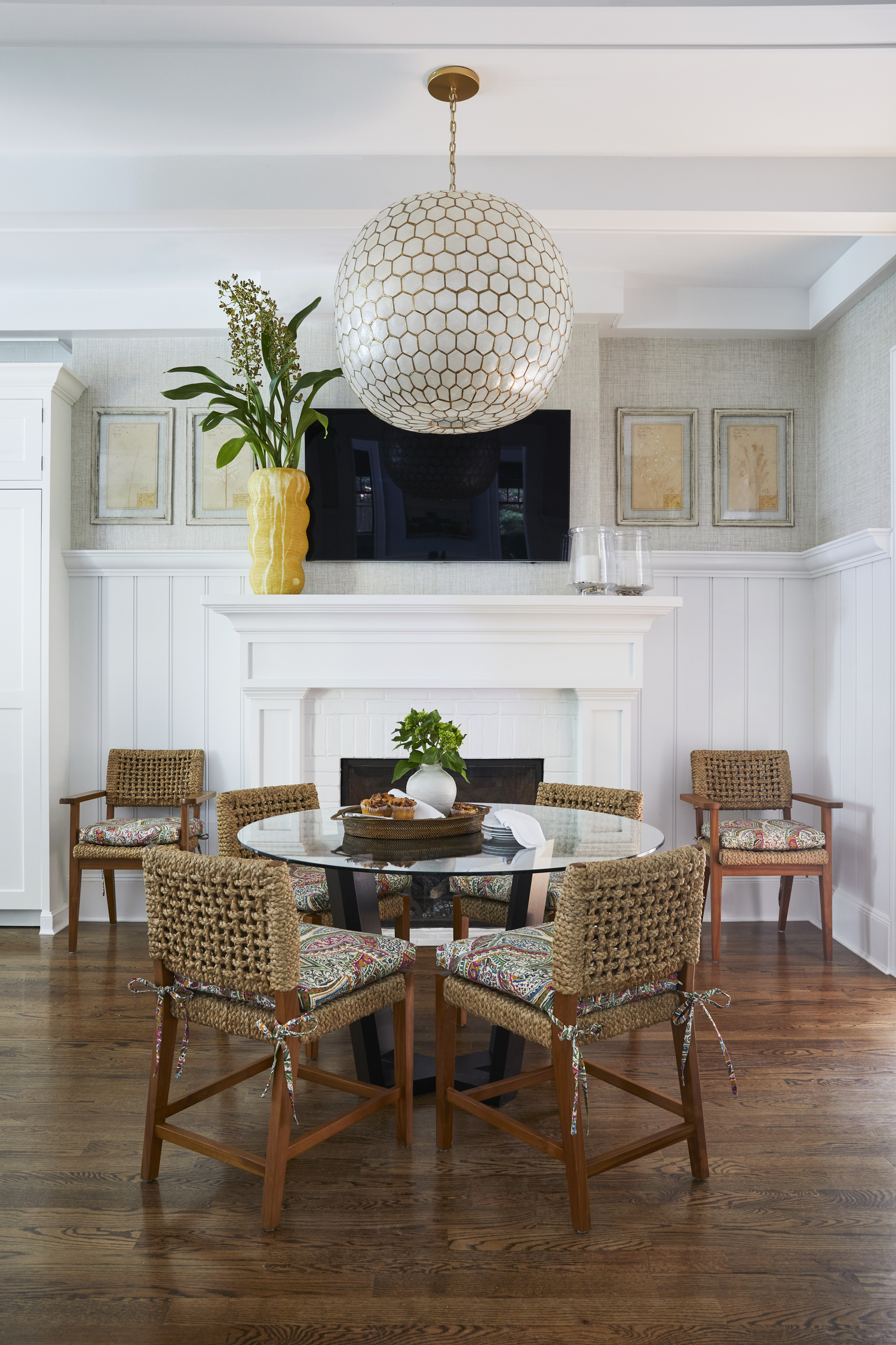 The family dining area is open to the kitchen.  GENEVIEVE GARRUPPO