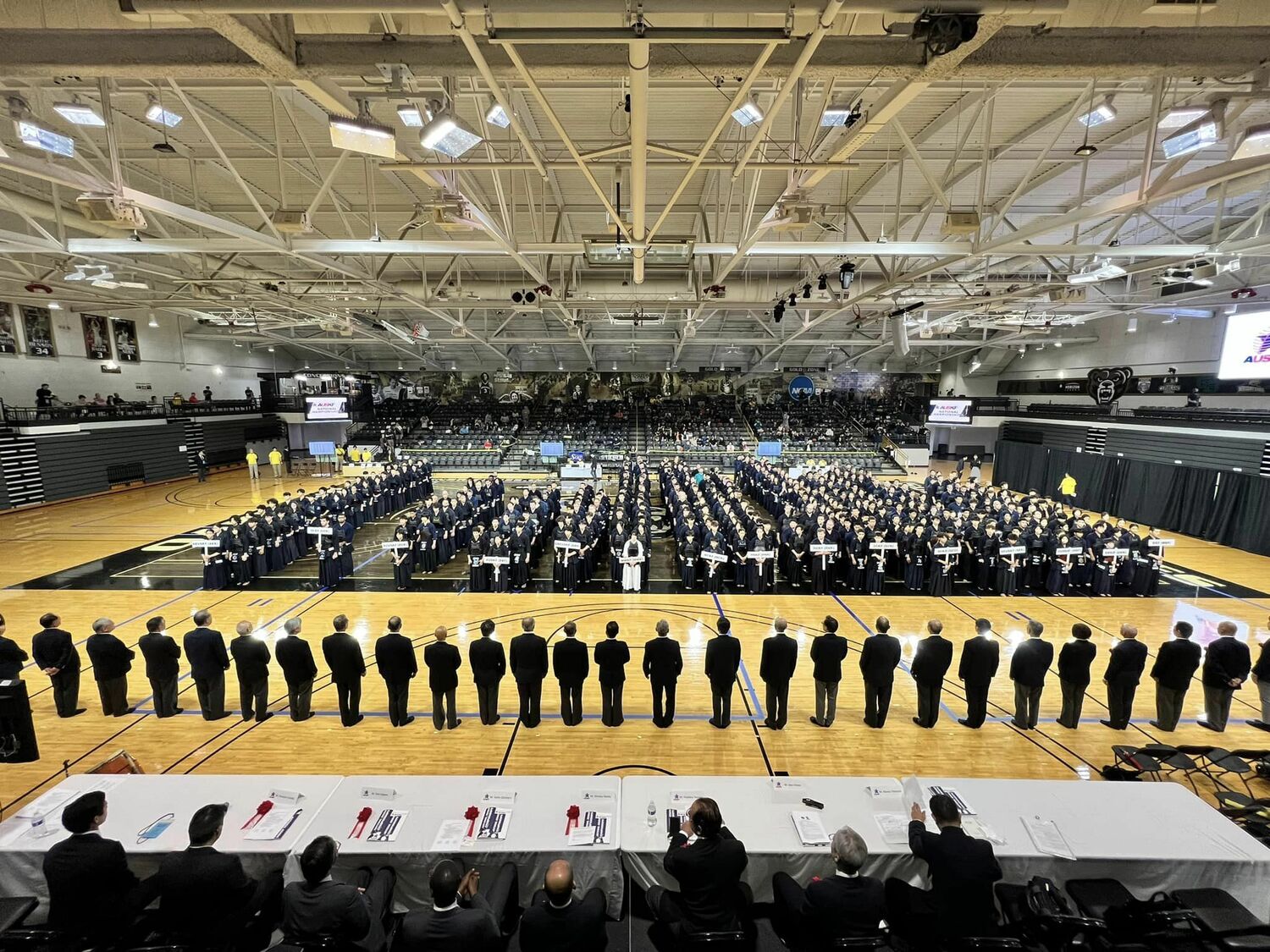 The opening ceremony of the 15th annual All United States Kendo Federation National Championships at the O’rena at Oakland University in Rochester, Michigan.