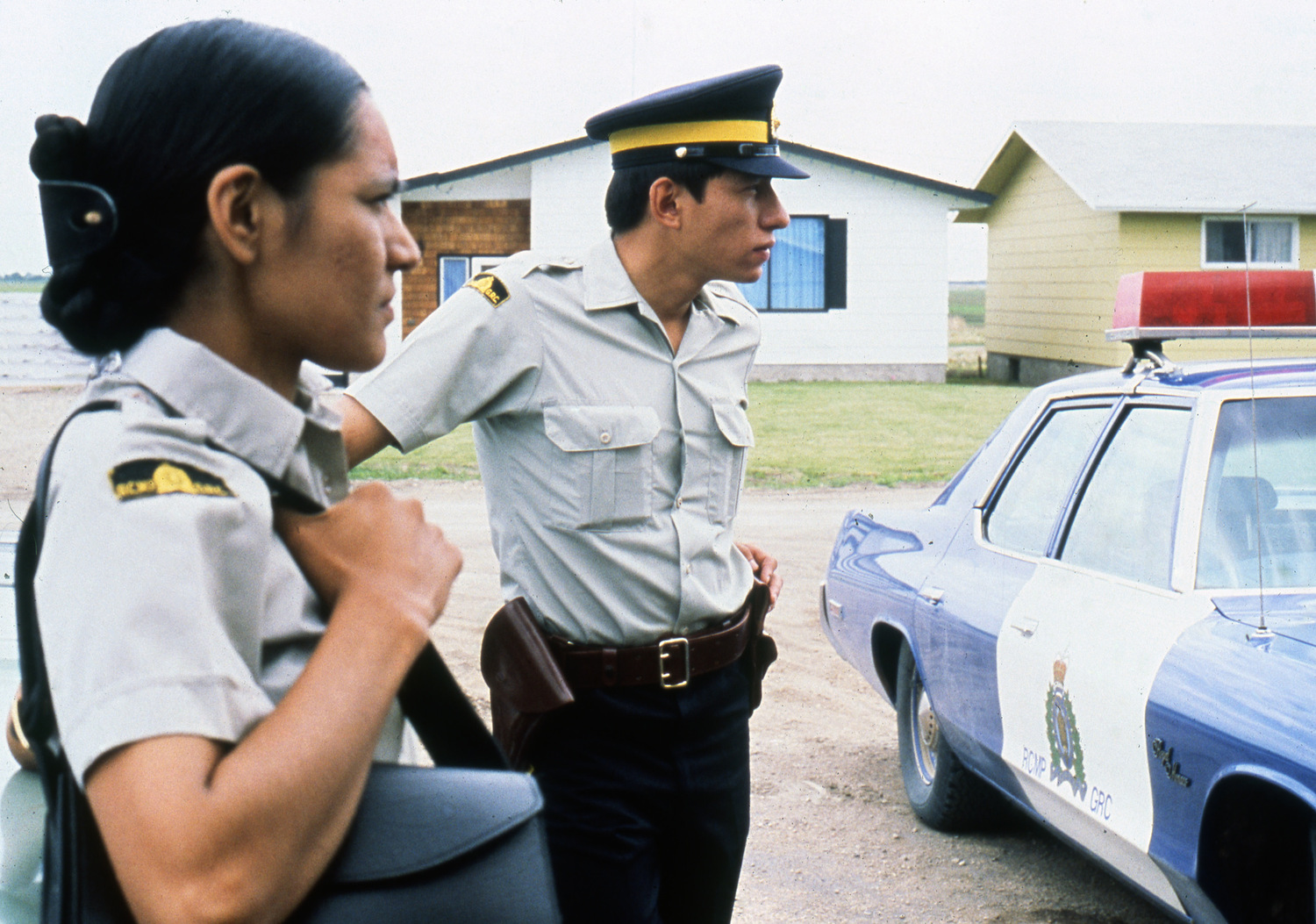 Howard Cameron on shift with the Royal Canadian Mounted Police in the 1970s. RCMP ARCHIVES