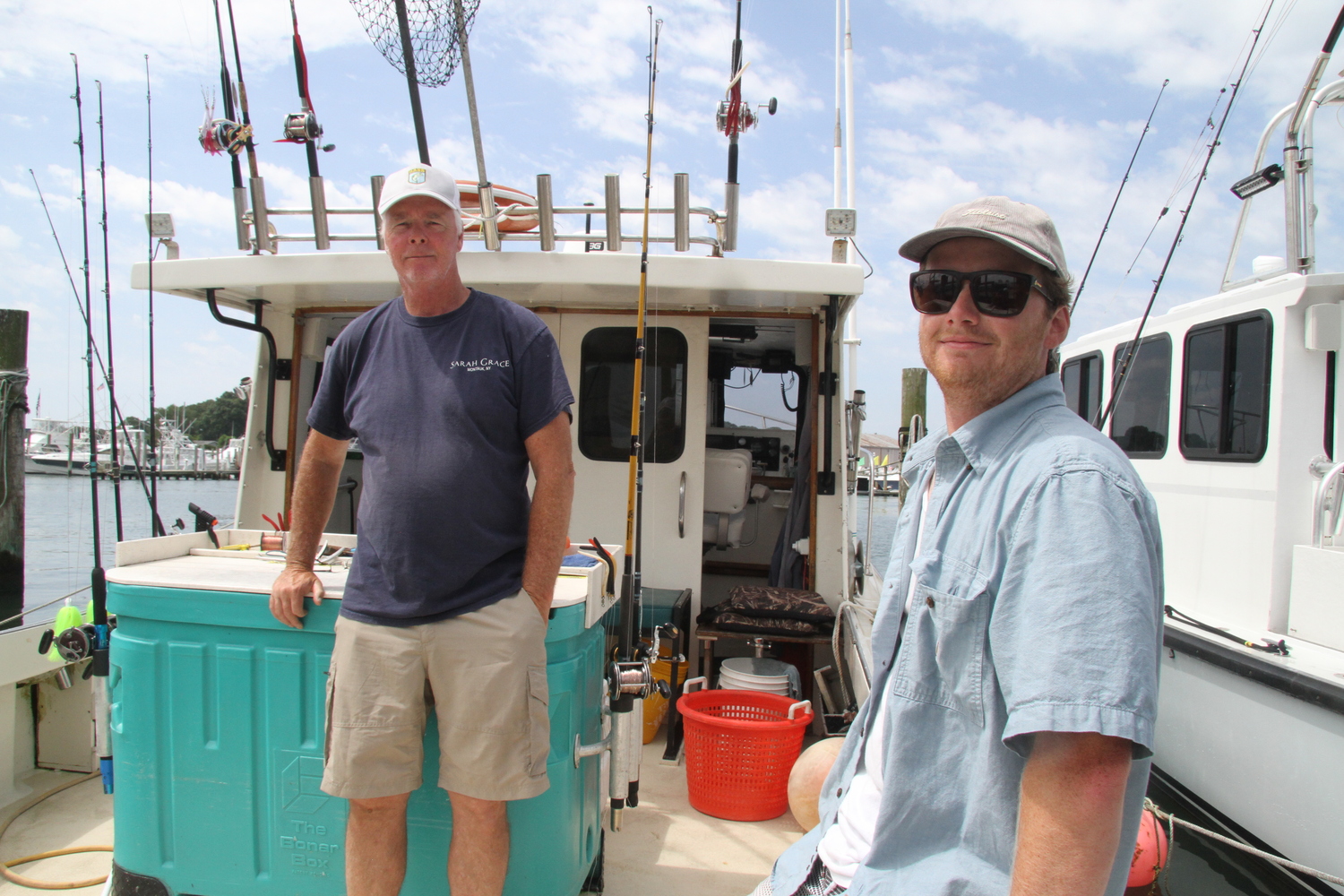 Captain Jack Curtin and Captain Ray Curtin run Sarah Grace Charters together out of Montauk Harbor. 
MICHAEL WRIGHT