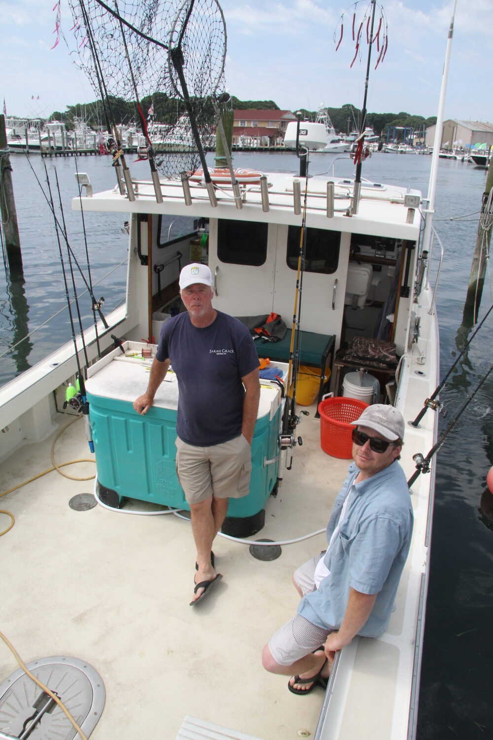 Captain Jack Curtin and Captain Ray Curtin run Sarah Grace Charters together out of Montauk Harbor. 
MICHAEL WRIGHT