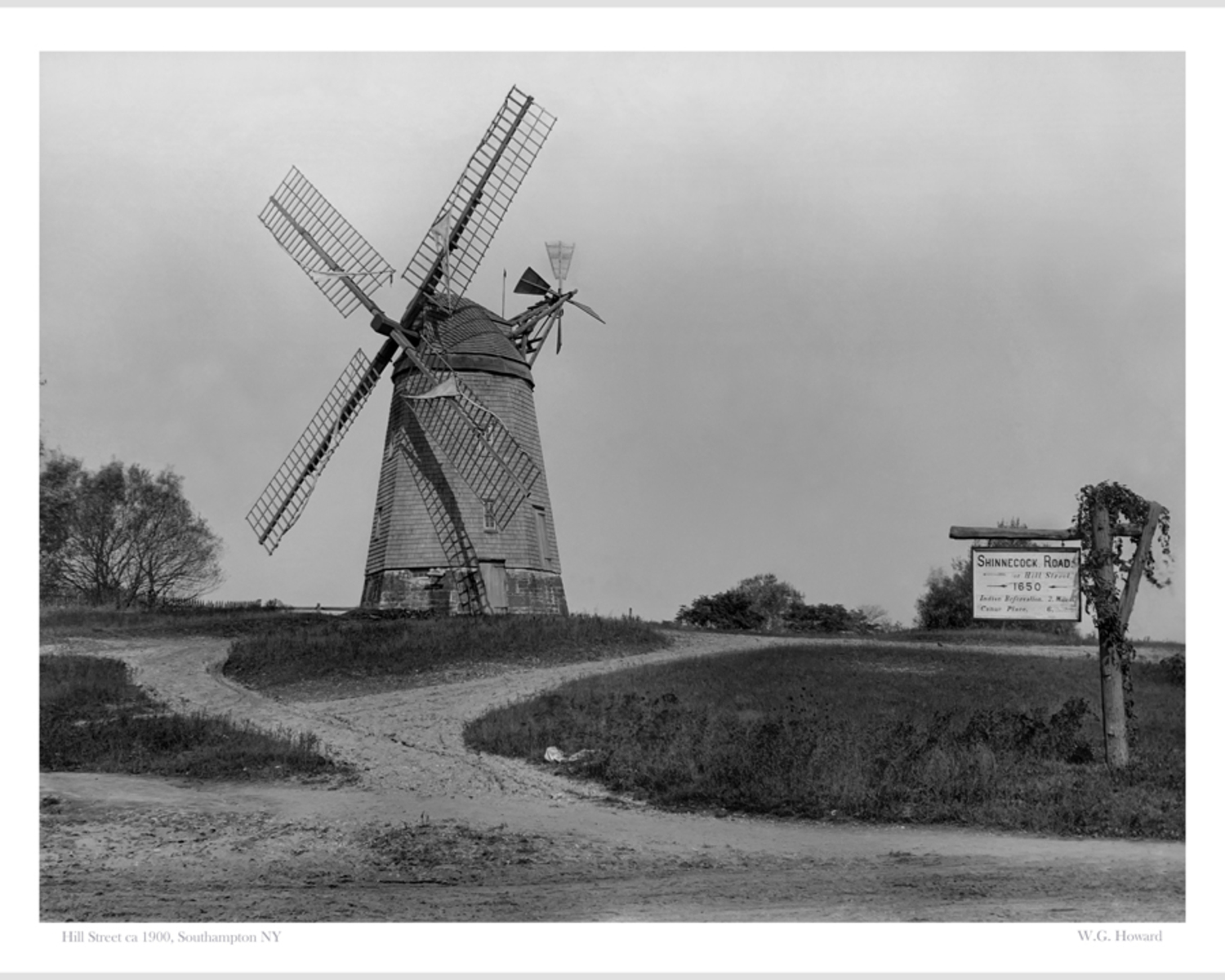 The windmill at what is today is the  Stony Brook Southampton campus. WILLIAM G. HOWARD