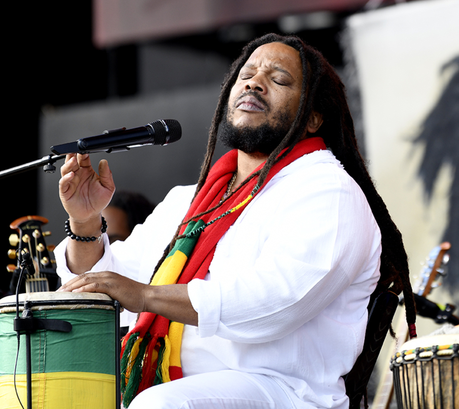 Stephen Marley performs his “Babylon by Bus Summer Tour” on July 29, at The Clubhouse in East Hampton. STEPHEN LASHBROOK