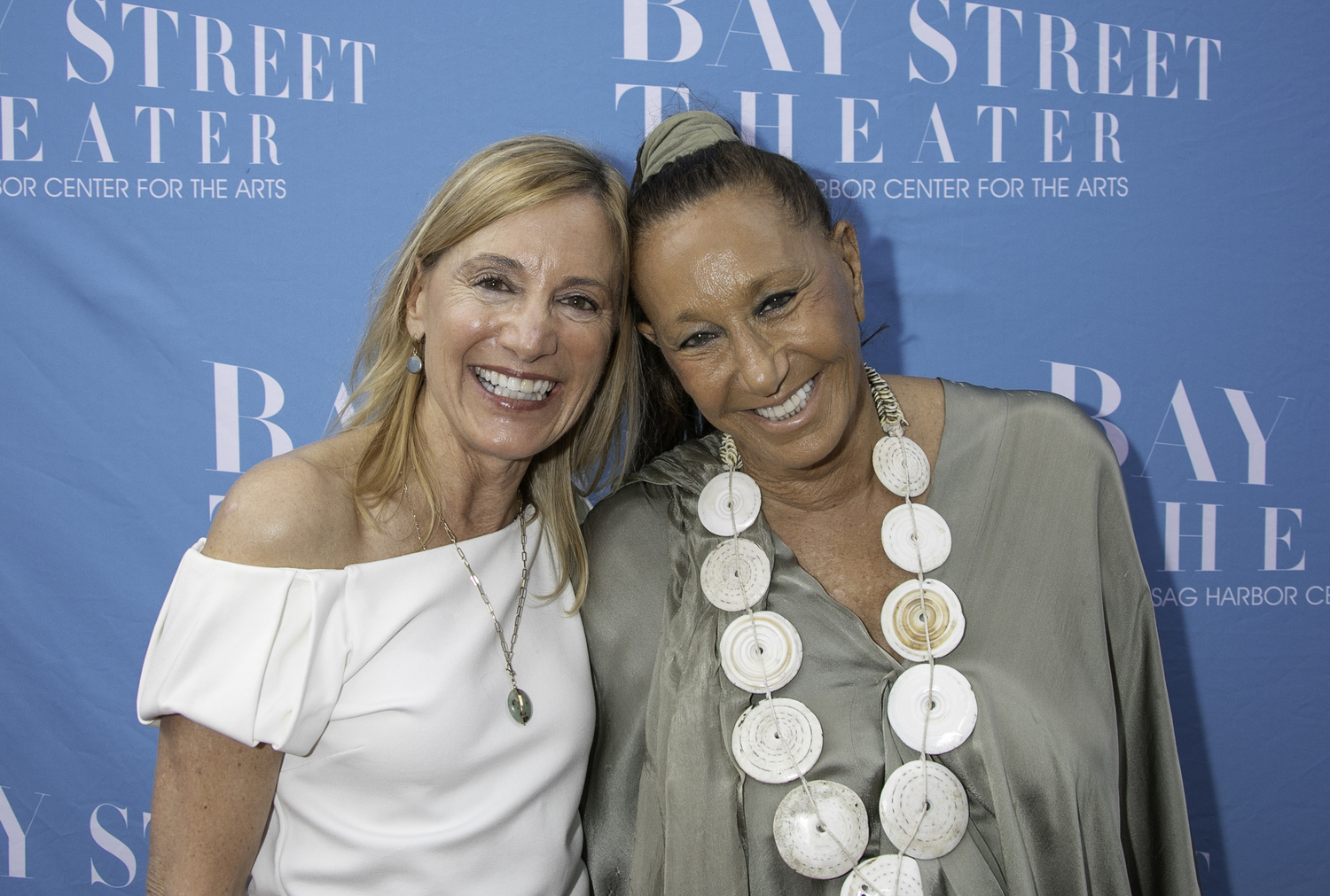 Tracy Mitchell and Donna Karan at the Bay Street gala. LENNY STUCKER