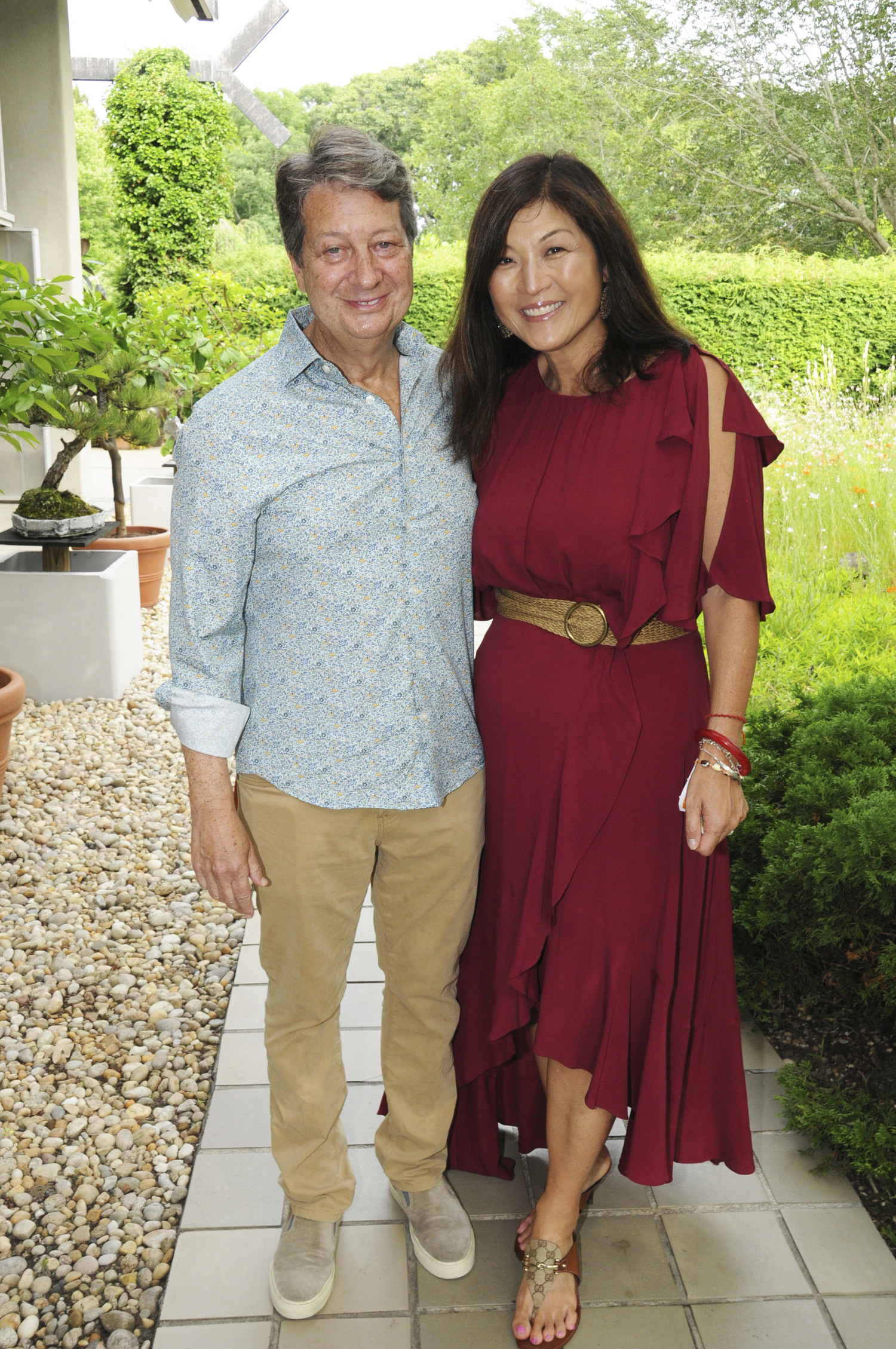 WNET President and CEO Neal Shapiro with his wife Juju Chang.