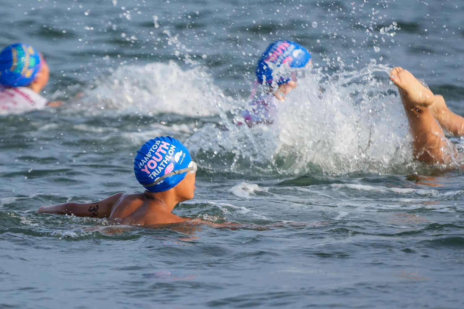 The Hamptons Youth Triathlon returns to Long Beach this Saturday.    RON ESPOSITO