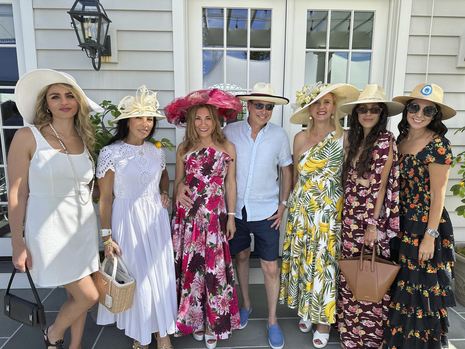 Deanna Ceriano, Josephine De Moura, Maria and Ken Fishel, Ruth Miller, Alie Mitchell, Eugenia Valliades at Polo party.   GREGD'ELIA