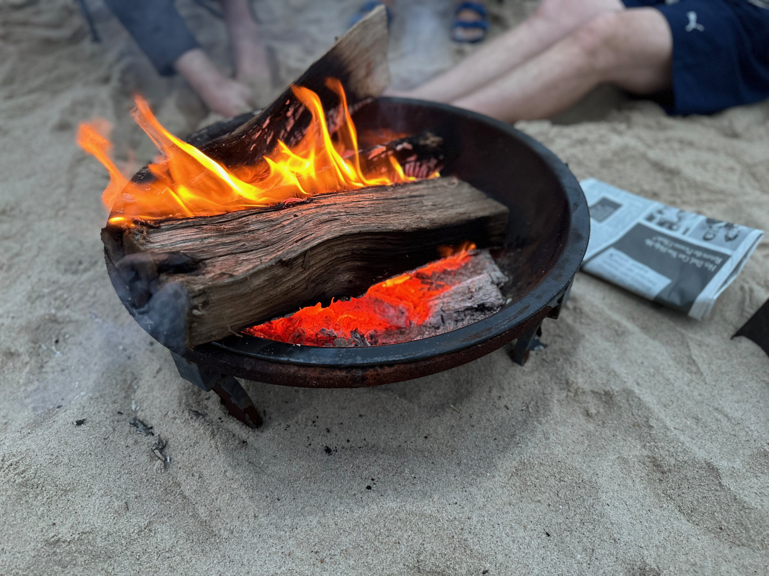 The Towns of East Hampton and Southampton both have regulations when it comes to beach fires.    ANNETTE HINKLE