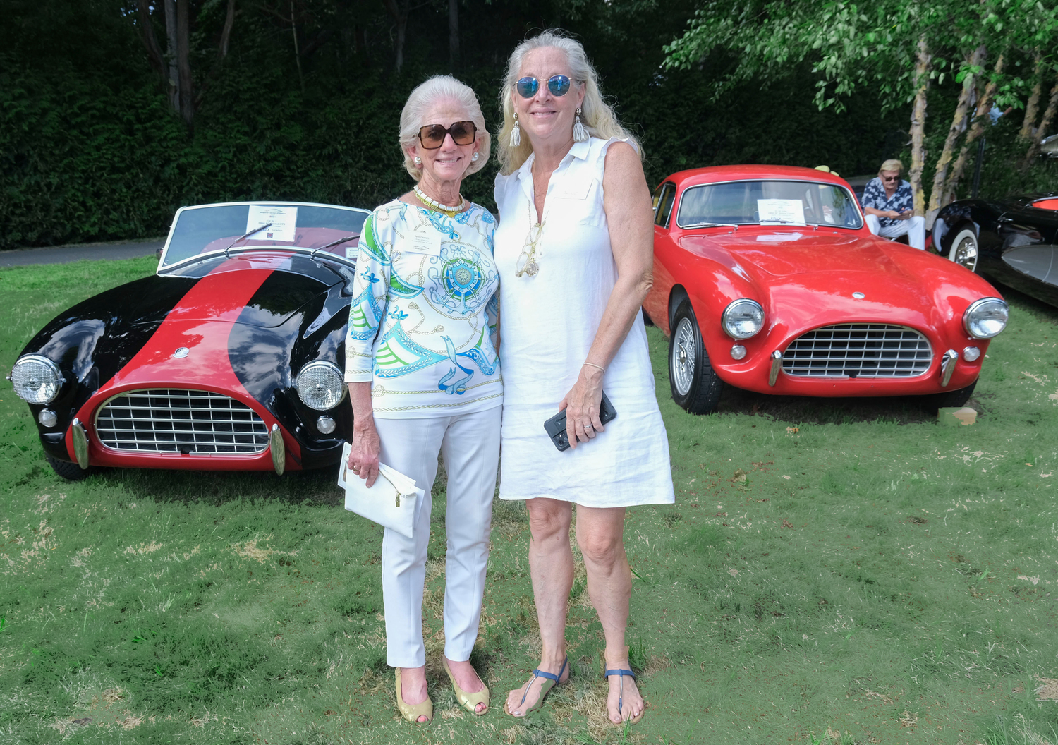 Ann Grim and Lisa Arnold at the 2022 Concours d’ Elegance. COURTESY ROB RICH/SOCIETYALLURE