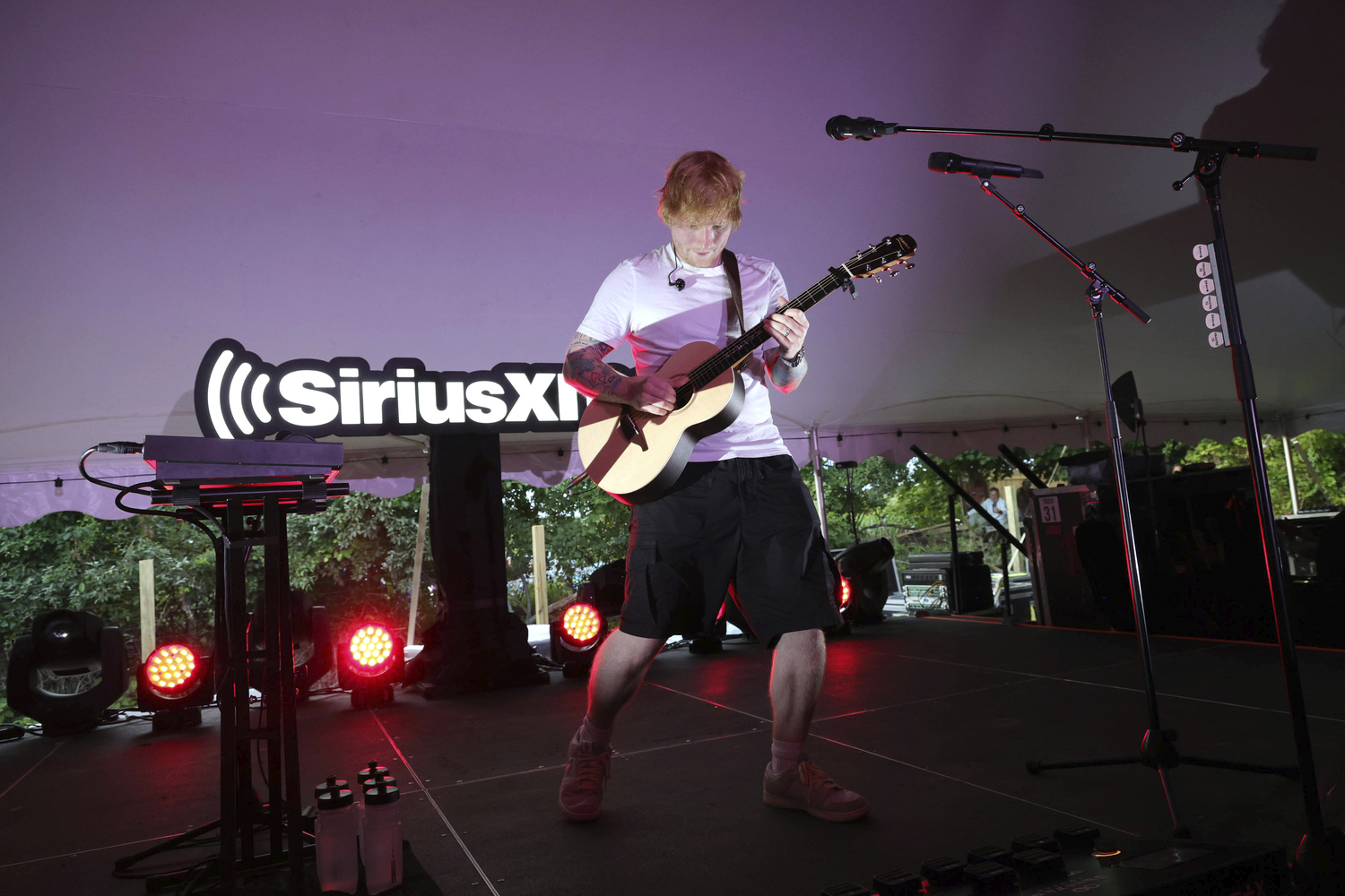 Ed Sheeran performs live for SiriusXM at the Stephen Talkhouse on Monday.           Kevin Mazur/Getty Images for SiriusXM)