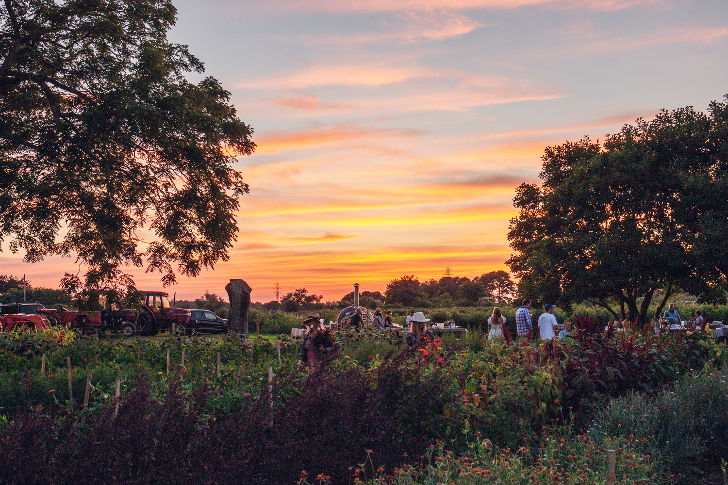 A scene from the 2022 Amber Waves Hoedown fundraiser in Amagansett. JACK COX