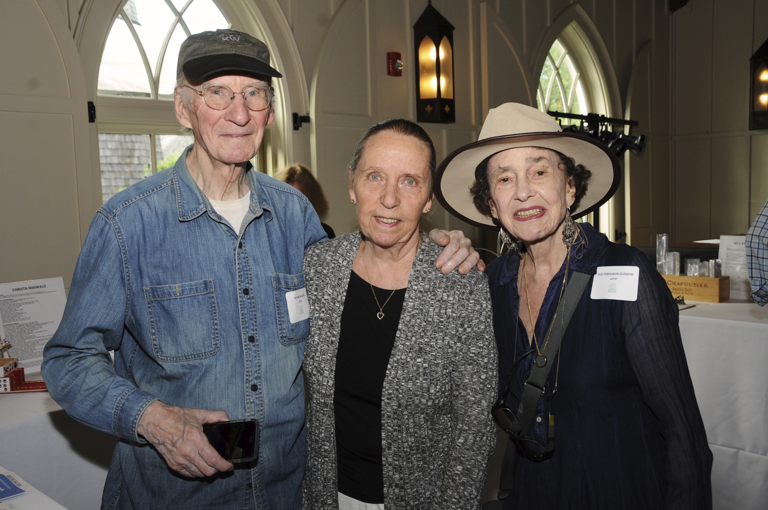 Roy Nicholson, Helen Harrison and Sue Ferguson Gussov.