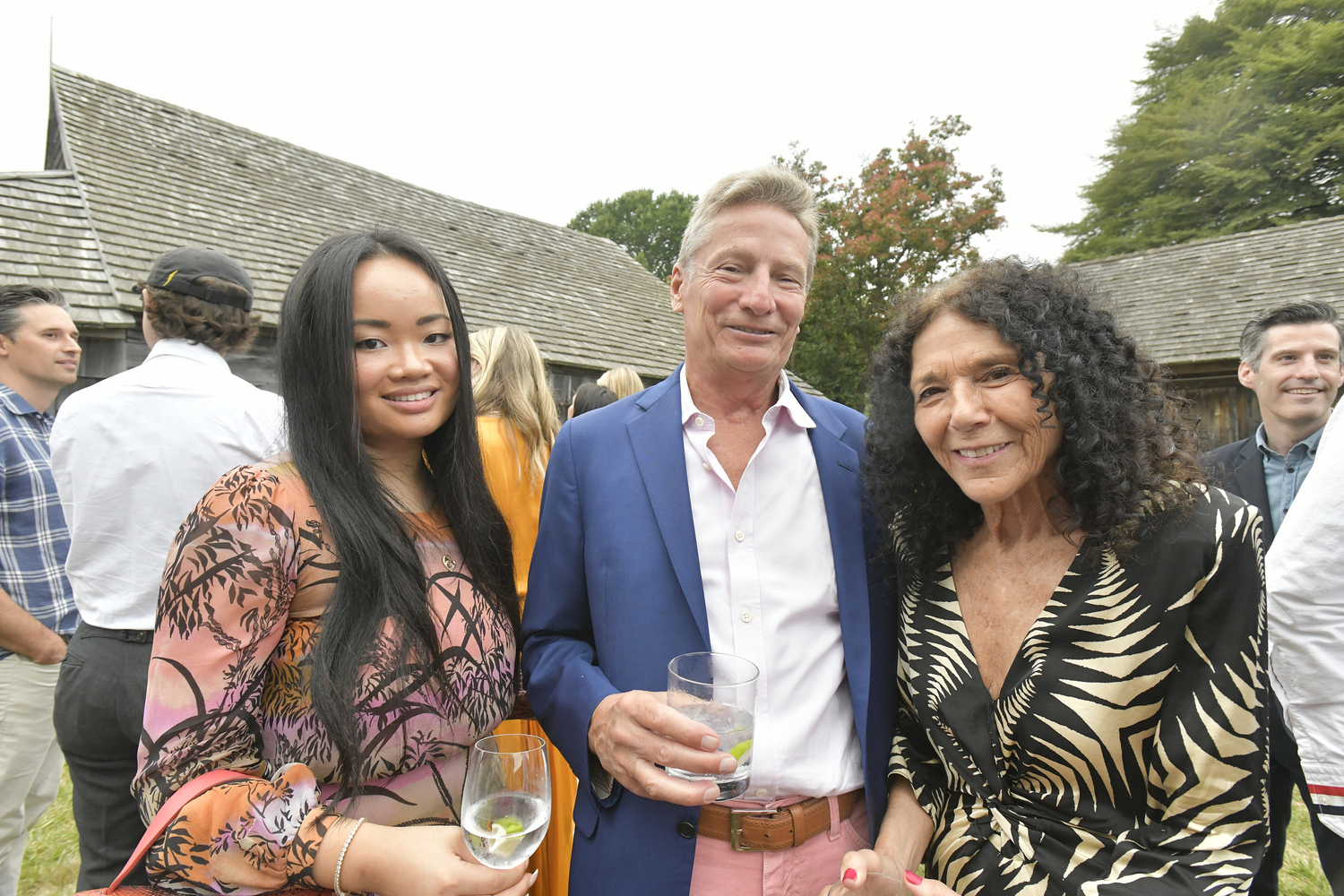 Judy Zhou, Ted Farris and Baroness Sheri De Borchgrave.