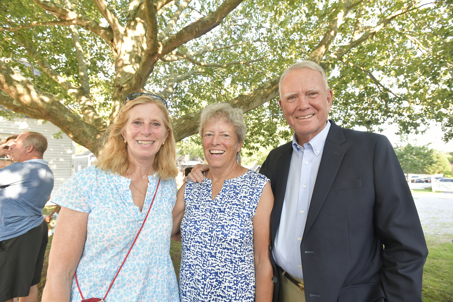 Barbara Wilson with Nancy and Rev. Peter Larsen.