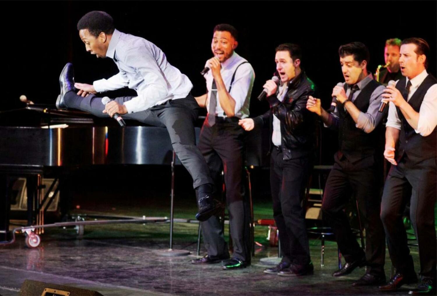 The Doo Wop Project performs at Suffolk Theater on August 19. COURTESY THE SUFFOLK