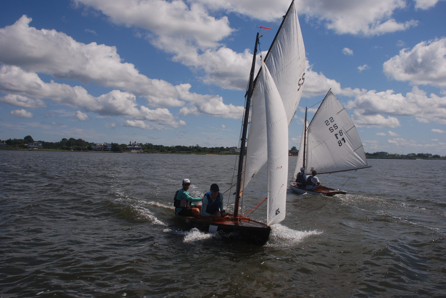 Luke Hickling and Canute Dalmasse in the lead.  BRYAN DALMASSE