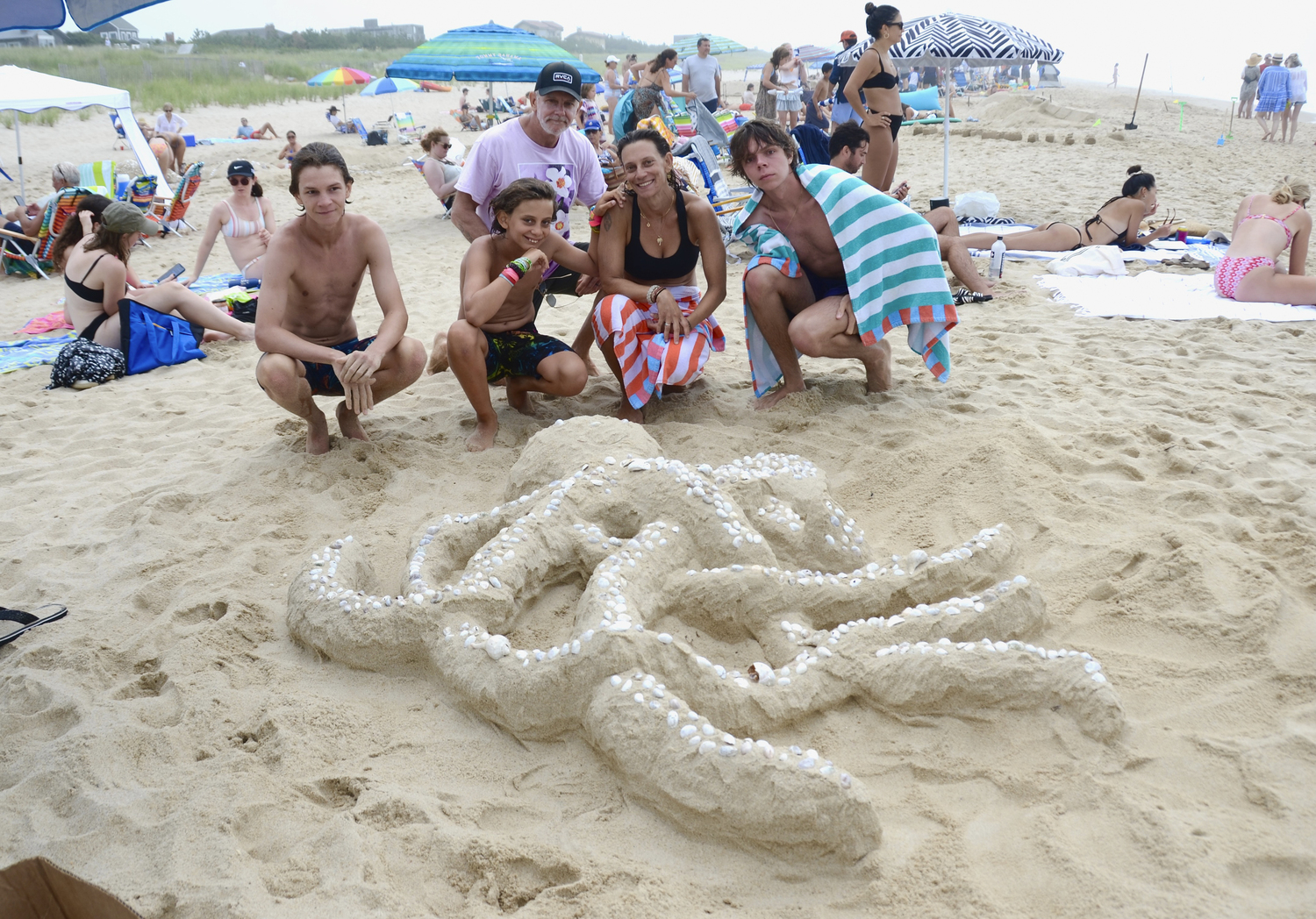 The Kilro family with their octopus.