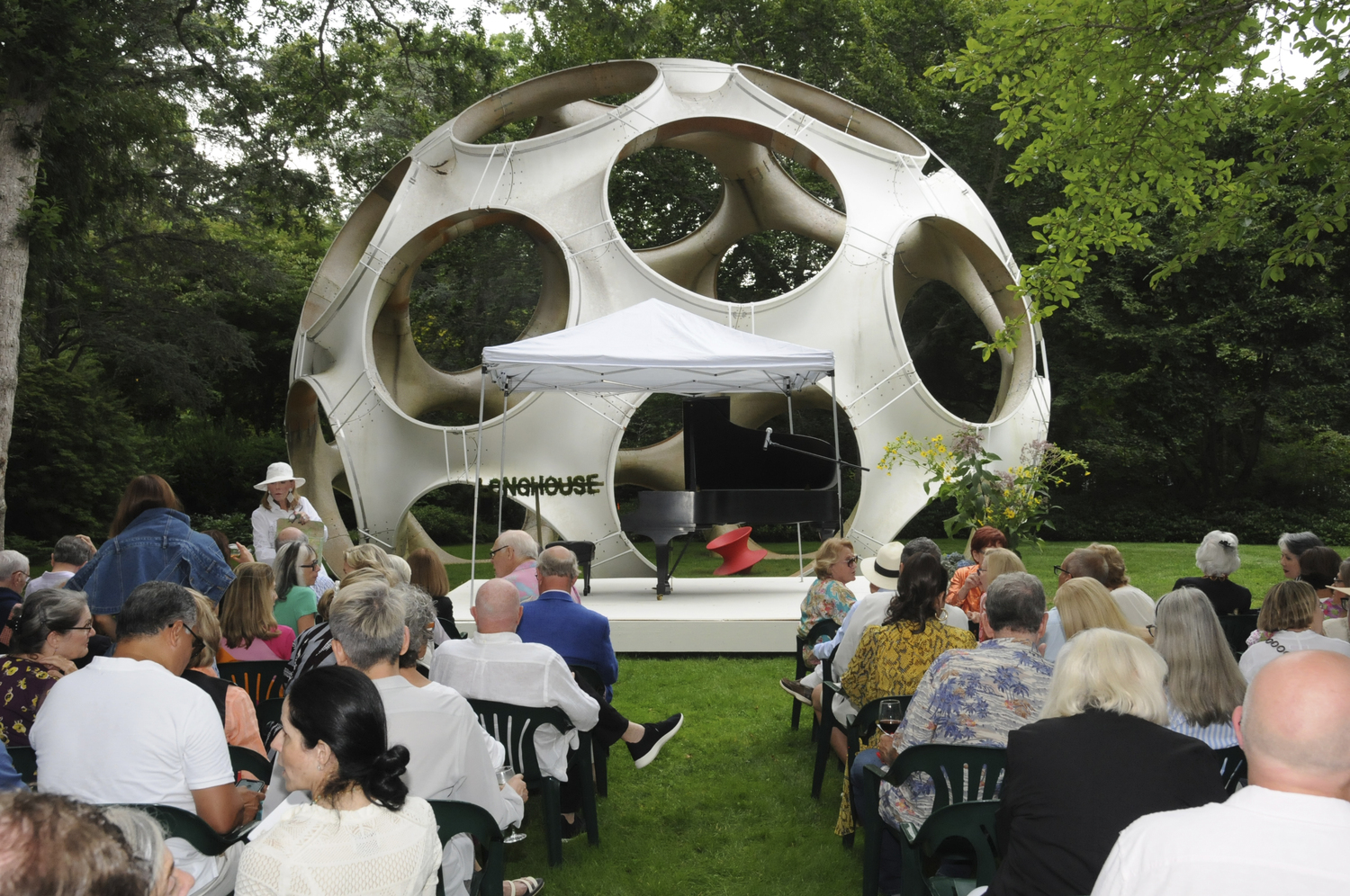 On Saturday evening, under the watchful eye of Buckminster Fuller's giant 