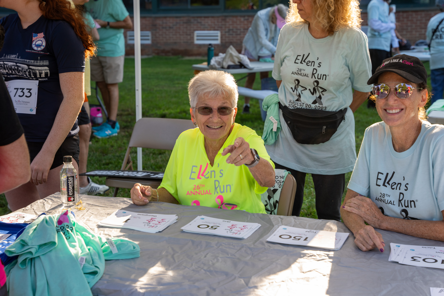 Marlene Berman helps out at the registrant table.  RON ESPOSITO