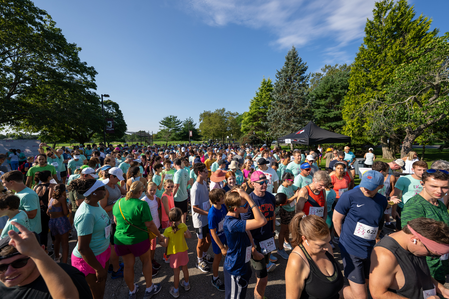 A capacity crowd for the 28th annual Ellen's Run.   RON ESPOSITO